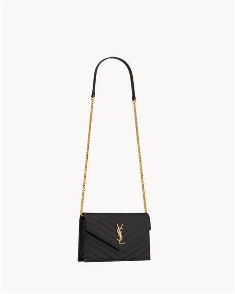 ysl matelasse wallet|ysl envelope medium chain bag.